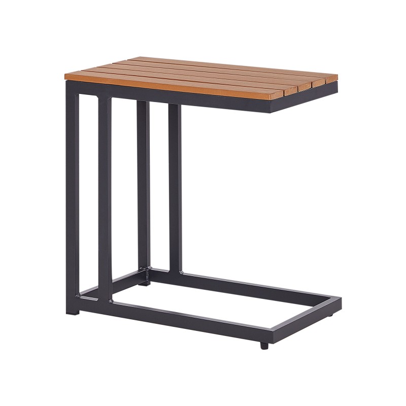 Stolik ogrodowy MESSINA 60 cm 35 cm Czarny