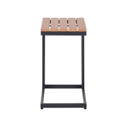 Stolik ogrodowy MESSINA 60 cm 35 cm Czarny