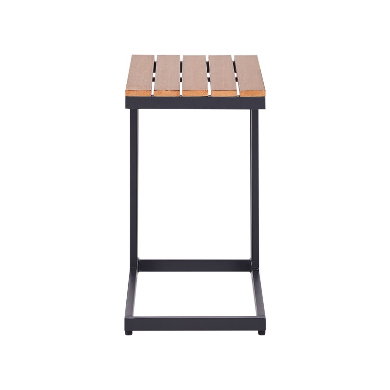 Stolik ogrodowy MESSINA 60 cm 35 cm Czarny