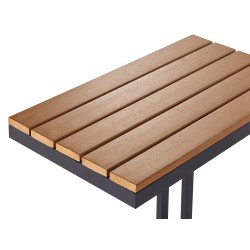 Stolik ogrodowy MESSINA 60 cm 35 cm Czarny