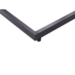 Stolik ogrodowy MESSINA 60 cm 35 cm Czarny