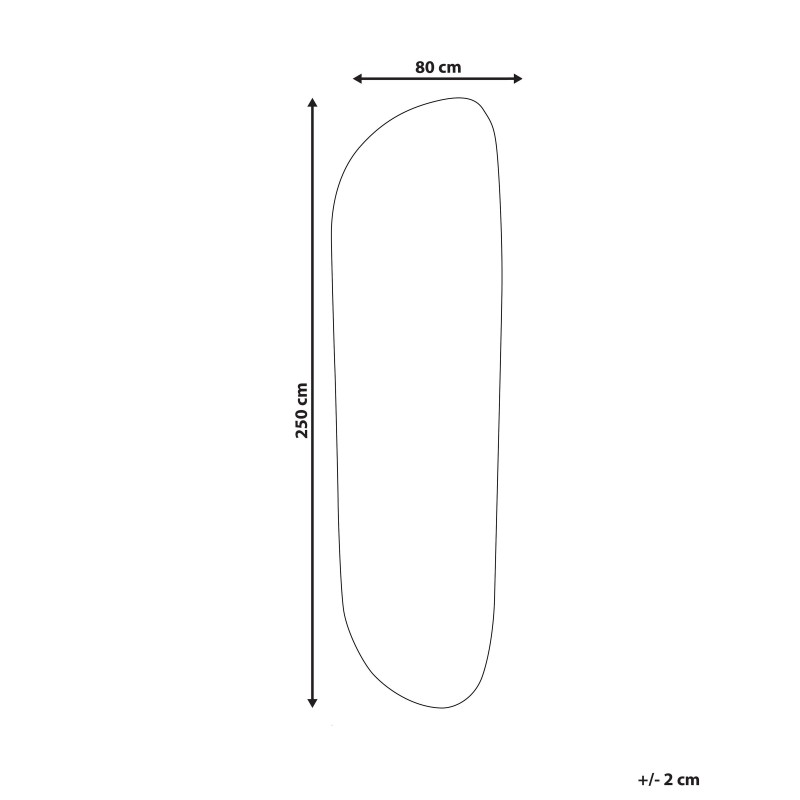 Dywan z wiskozy 80 x 250 cm ciemnozielony BERANI