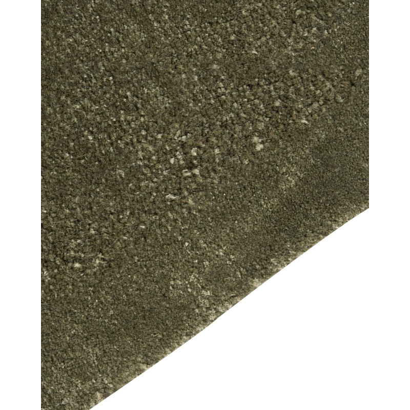 Dywan z wiskozy 80 x 250 cm ciemnozielony BERANI