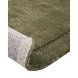 Dywan z wiskozy 80 x 250 cm ciemnozielony BERANI