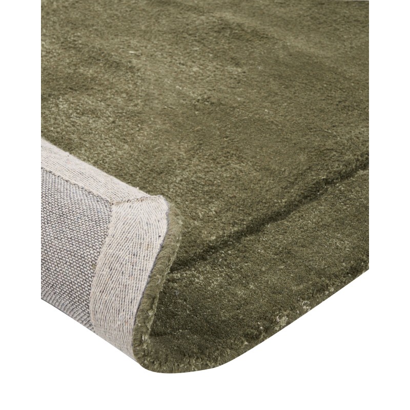 Dywan z wiskozy 80 x 250 cm ciemnozielony BERANI