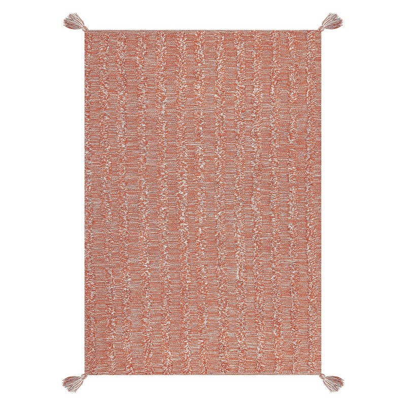 Dywan bawełniany 140 x 200 cm pomarańczowy MUGLA