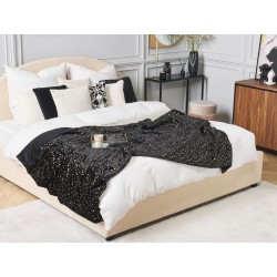 Koc ALAZEYA 150 x 200 cm Czarny
