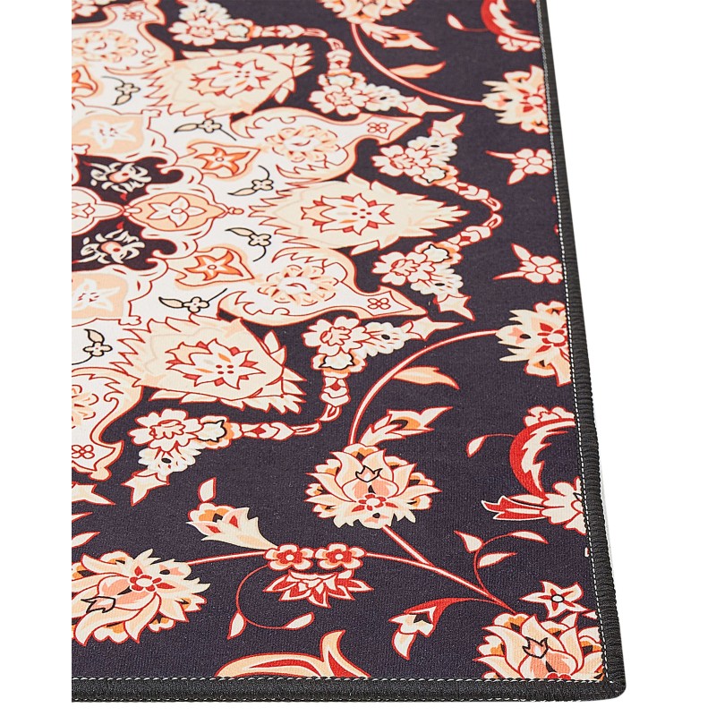 Dywan 80 x 300 cm czarno-beżowy ARITAS