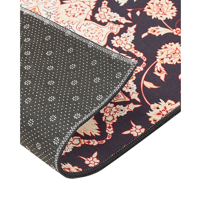 Dywan 80 x 300 cm czarno-beżowy ARITAS