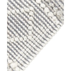 Dywan wełniany 160 x 230 cm szary z białym TONYA