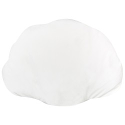 Zestaw 2 poduszek dekoracyjnych CONSOLIDA Welur 47 x 35 cm Złamana biel Jednolity