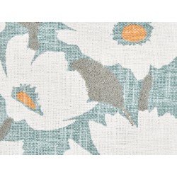 Zestaw 2 poduszek dekoracyjnych JATROPHA Bawełna 45 x 45 cm Błękitny Wzór kwiatowy