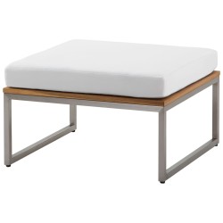 Zestaw ogrodowy ze stolikiem dla 4 osób BERMUDA Drewno akacjowe Brązowy