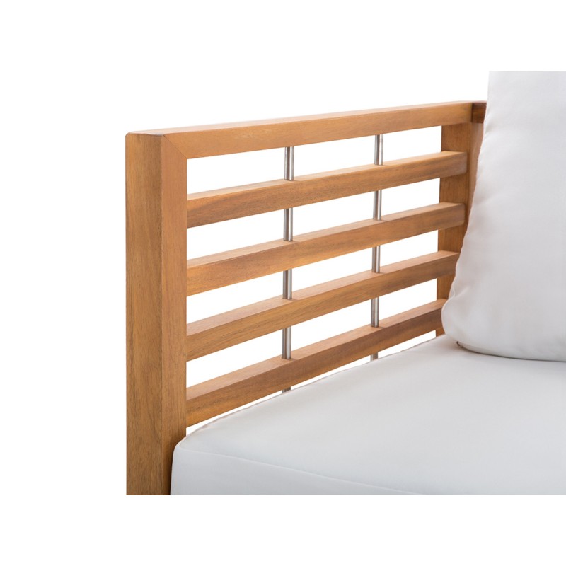 Zestaw ogrodowy ze stolikiem dla 4 osób BERMUDA Drewno akacjowe Brązowy