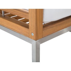 Zestaw ogrodowy ze stolikiem dla 4 osób BERMUDA Drewno akacjowe Brązowy