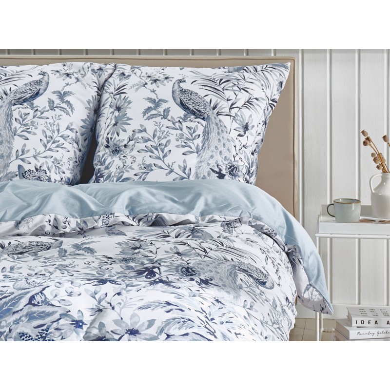 Komplet pościeli BALLARD Bawełna satynowa 135 x 200 cm Niebieski