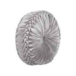 Zestaw 2 poduszek dekoracyjnych UDALA Welur 40 x 40 cm Szary Jednolity