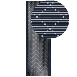 Dywan 80 x 240 cm granatowy CHARVAD