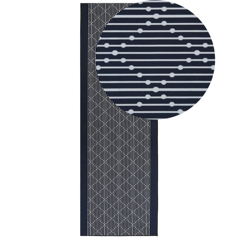 Dywan 80 x 240 cm granatowy CHARVAD