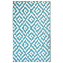 Dywan zewnętrzny 120 x 180 cm niebieski HAPUR