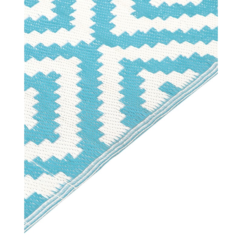 Dywan zewnętrzny 120 x 180 cm niebieski HAPUR