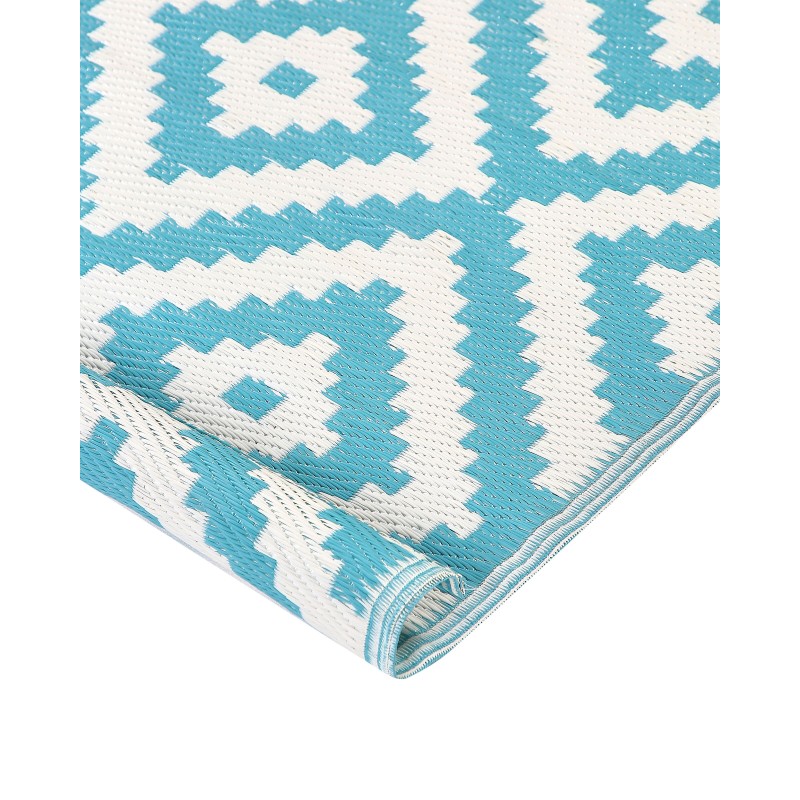 Dywan zewnętrzny 120 x 180 cm niebieski HAPUR