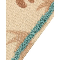 Dywan dziecięcy bawełniany w zwierzęcy wzór 80 x 150 cm wielokolorowy STABAT