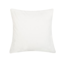 Poduszka dekoracyjna PEPEROMIA Bawełna 45 x 45 cm Biały Wzór roślinny