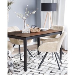 Dywan skórzany 140 x 200 cm szary AYDIN