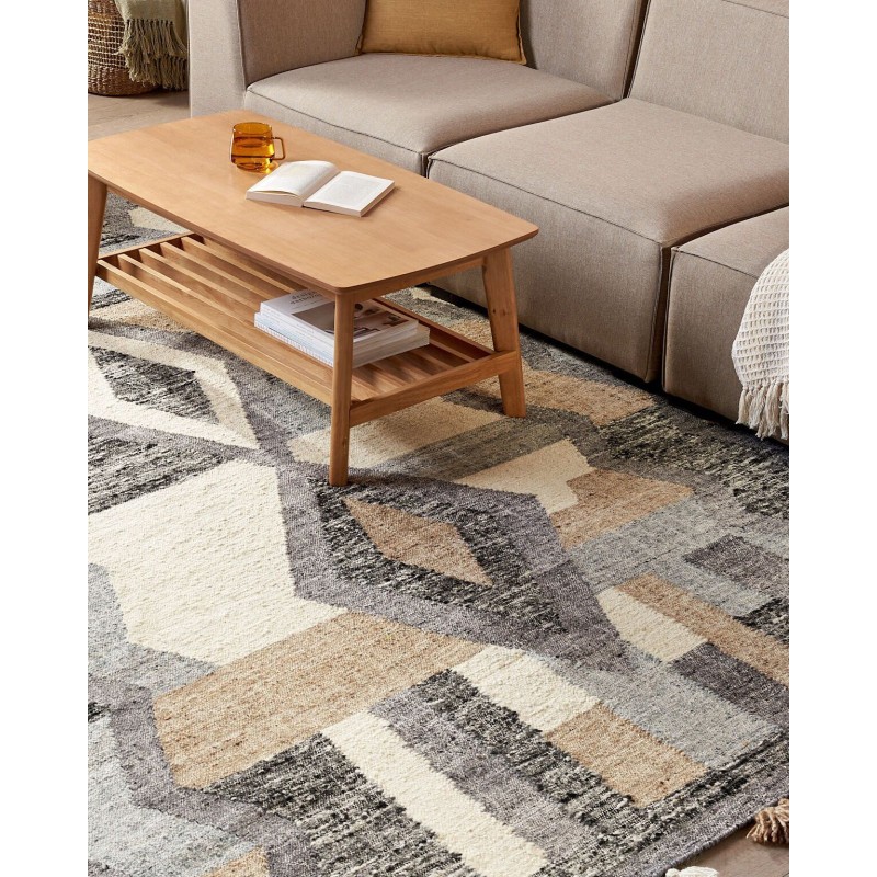 Dywan wełniany kilim 200 x 300 cm wielokolorowy AYGEZARD