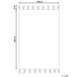 Dywan wełniany kilim 200 x 300 cm wielokolorowy AYGEZARD