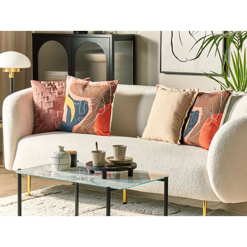 Zestaw 2 poduszek dekoracyjnych HYACINTH 45 x 45 cm Kolorowy Wzór abstrakcyjny