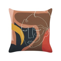 Zestaw 2 poduszek dekoracyjnych HYACINTH 45 x 45 cm Kolorowy Wzór abstrakcyjny