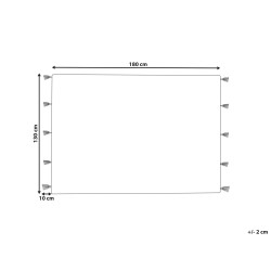 Koc KHANDWA Bawełna 130 x 180 cm Beżowy