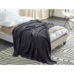 Koc ASAKA Bawełna 130 x 180 cm Ciemnoszary