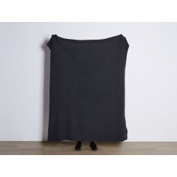 Koc ASAKA Bawełna 130 x 180 cm Ciemnoszary