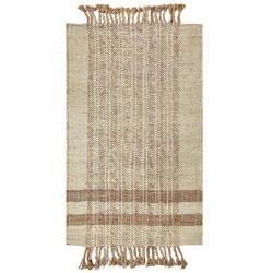 Dywan z juty 80 x 150 cm beżowy ORTAOBA