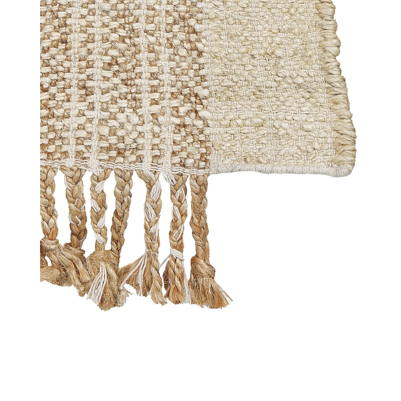 Dywan z juty 80 x 150 cm beżowy ORTAOBA