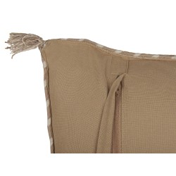 Poduszka dekoracyjna ERIGERON Juta 45 x 45 cm Beżowy Jednolity