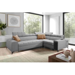 Venna II - Luxuriöse Ecksofa mit Schlaffunktion, USB-Anschluss und Bar | [Twoja Firma]