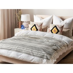 Koc PANVEL Bawełna 130 x 180 cm Biały