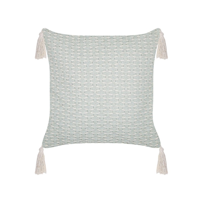 Zestaw 2 poduszek dekoracyjnych HAKONE 42 x 42 cm Miętowy Wzór geometryczny