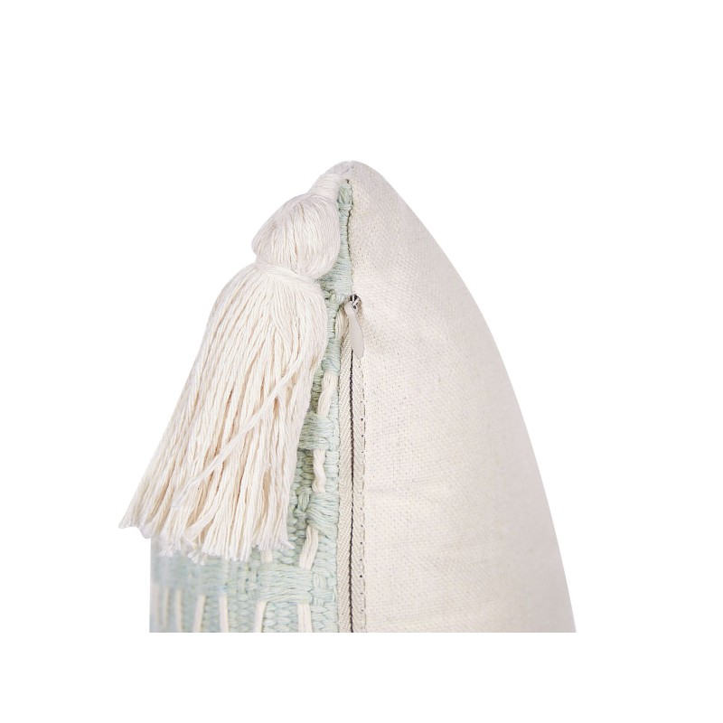 Zestaw 2 poduszek dekoracyjnych HAKONE 42 x 42 cm Miętowy Wzór geometryczny