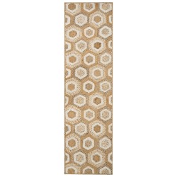 Dywan z juty 80 x 300 cm beżowy BASOREN