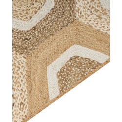 Dywan z juty 80 x 300 cm beżowy BASOREN