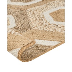 Dywan z juty 80 x 300 cm beżowy BASOREN