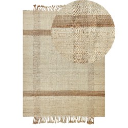 Dywan z juty 140 x 200 cm beżowy YELMEZ