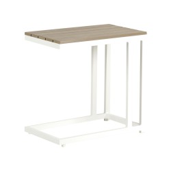 Narożnik ogrodowy ze stolikiem dla 5 osób MESSINA Lewostronny Metal Zielony