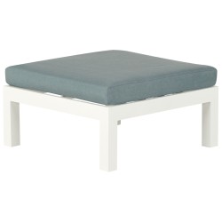 Narożnik ogrodowy ze stolikiem dla 5 osób MESSINA Lewostronny Metal Zielony