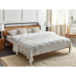 Koc CHAOHANI 200 x 220 cm Złamana biel